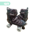 PATIN 4 RUEDAS DE NIÑO TALLA M 34 - 37 NEGRO CON BLANCO