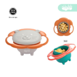 Plato Giratorio Antiderrames para Bebes Giro 360 claro