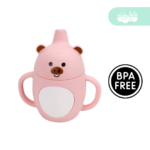 Vasito de Silicona para Bebé antiderrame modelo con aza animalitos - Imagen 3