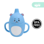 Vasito de Silicona para Bebé antiderrame modelo con aza animalitos - Imagen 4