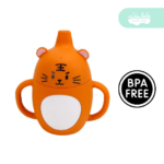 Vasito de Silicona para Bebé antiderrame modelo con aza animalitos - Imagen 5