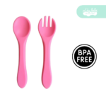 set de cubiertos de silicona para bebe - Imagen 3