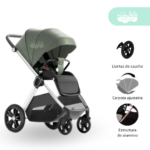 Coche Cuna para bebé Stelar verde premium