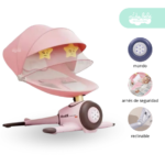 Silla mecedora eléctrica Baby Fly color rosada