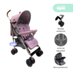 Coche baston de bebe modelo Gen rosado
