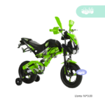 Bicicleta aro 16 para niño modelo moto Green