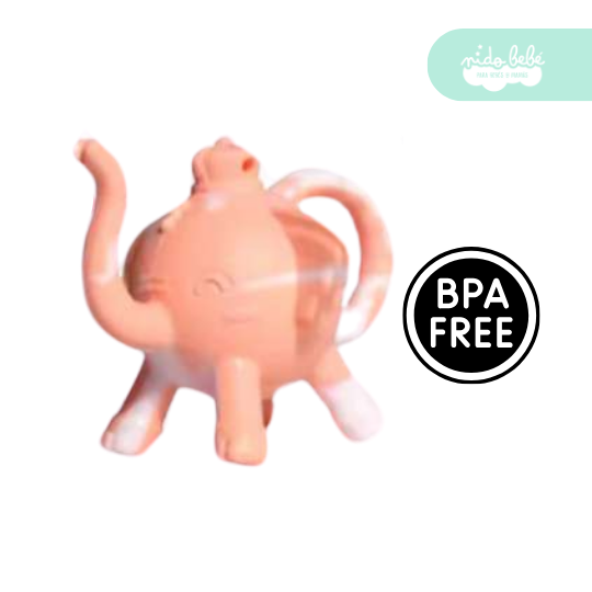 66 mordedor de silicona de bebe elefante - Imagen 1
