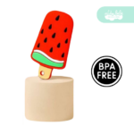 mordedor de silicona de bebe paleta