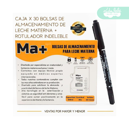 75 Bolsas PREMIUM para leche materna - Imagen 1