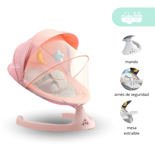 8 Silla mecedora eléctrica Baby Dream Pink - Imagen 1