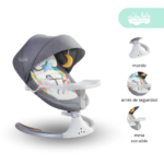 Silla mecedora eléctrica Baby Dream color plomo