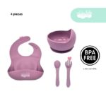 Set de alimentación de bebé 4 piezas color Morita