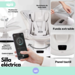 Silla mecedora eléctrica Baby Deluxe Premium white
