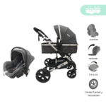 Coche Moises de bebe travel system plegable priory Dark
