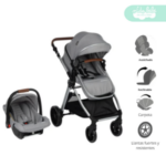 Coche de bebe travel system premium romanzo Plomo