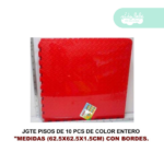 piso armable para bebe 1.5 cm x 10 pcs rojo