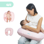 Almohada de Lactancia y Estimulación 5 en 1 Maternelle modelo apego rosa