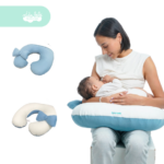 Almohada de Lactancia y Estimulación 5 en 1 Maternelle modelo apego azul