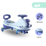 Carrito corre pasillos modelo Dino musical y con luces Blue