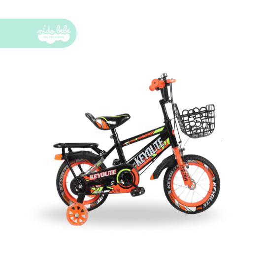 34 Bicicleta infaltil aro 12 para niño key color naranja - Imagen 1