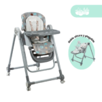 Silla De Comer altura regulable modelo Yammy plomo