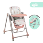 Silla De Comer altura regulable modelo Yammy melon