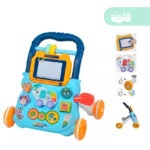 Caminador para bebe modelo pizarra elefante azul