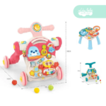 Caminador para bebe modo silla foquita rosa
