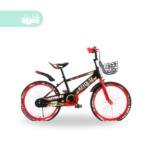Bicicleta infaltil aro 20 para niño key con canastilla color rojo
