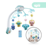 Móvil Musical para Bebes con Proyector y Bluetooth color celeste