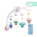 Móvil Musical para Bebes con Proyector y Bluetooth color rosado