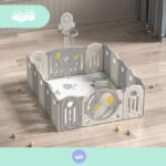 CORRALITO INFANTIL MODELO PLANETARIO GRIS