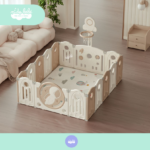 CORRALITO INFANTIL MODELO PLANETARIO BEIGE