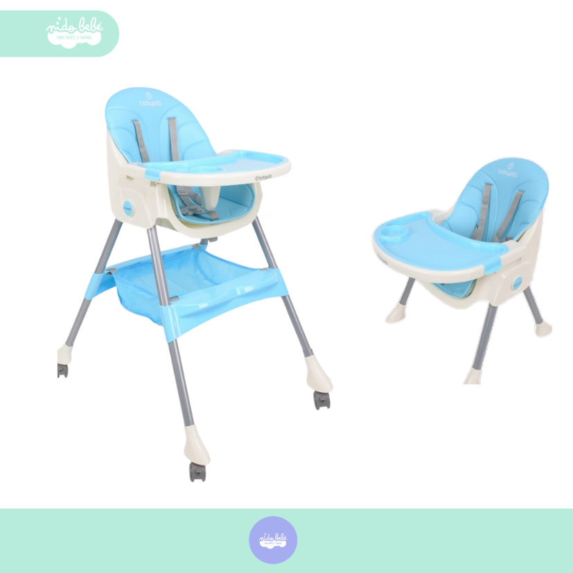 87 Silla De Comer doble altura modelo Demmie Blue - Imagen 1