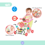 Caminador didáctico multiusos para bebe 3 en 1 - Imagen 2