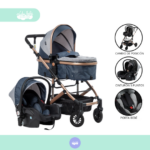 Coche Moises con porta bebé Rustell azul