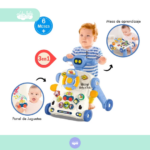 Caminador didáctico multiusos para bebe 3 en 1 - Imagen 3