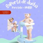 Soporte de Ducha para Bebé Ajustable DELFIN CELESTE