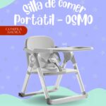 Silla de Comer de bebé portatil OSMO - COLOR PLOMO