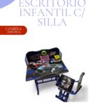 Escritorio infantil para niño con Silla - Modelo carros