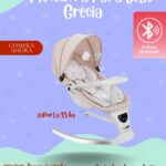 Silla mecedora para bebé "GRECIA" color CREMA