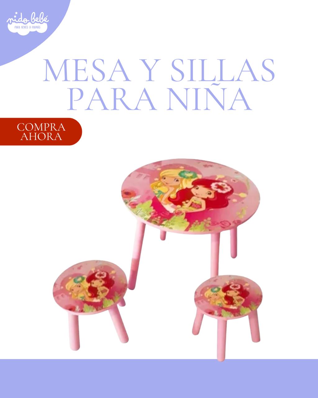 mesafresita Mesa y sillas para niña - Modelo fresita - Imagen 1