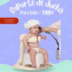 Soporte de Ducha para Bebé Ajustable TIBOO BEIGE