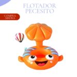 Flotador Asiento Inflable Sombrilla Bebes - MODELO PECESITO ORANGE