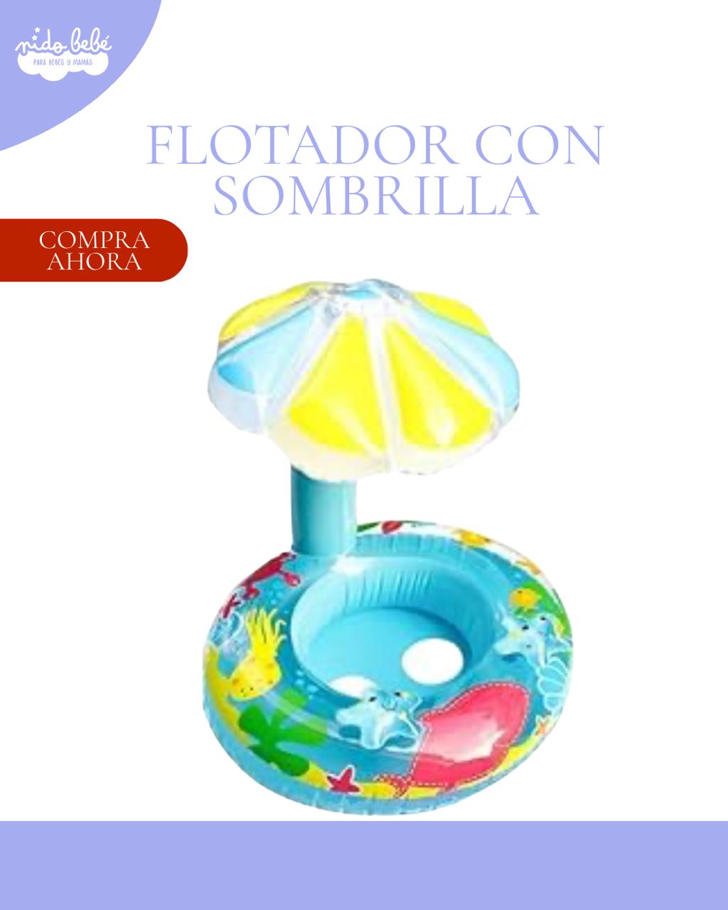 FLOSOMCELESTE Flotador de Forma de Flor para Bebes - CELESTE - Imagen 1