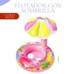 Flotador de Forma de Flor para Bebes - ROSADO