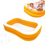 Piscina Inflable Rectangular 229x147x46cm Naranja - INTEX