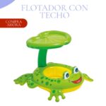 Flotador Para Bebe Con Techo - Rana