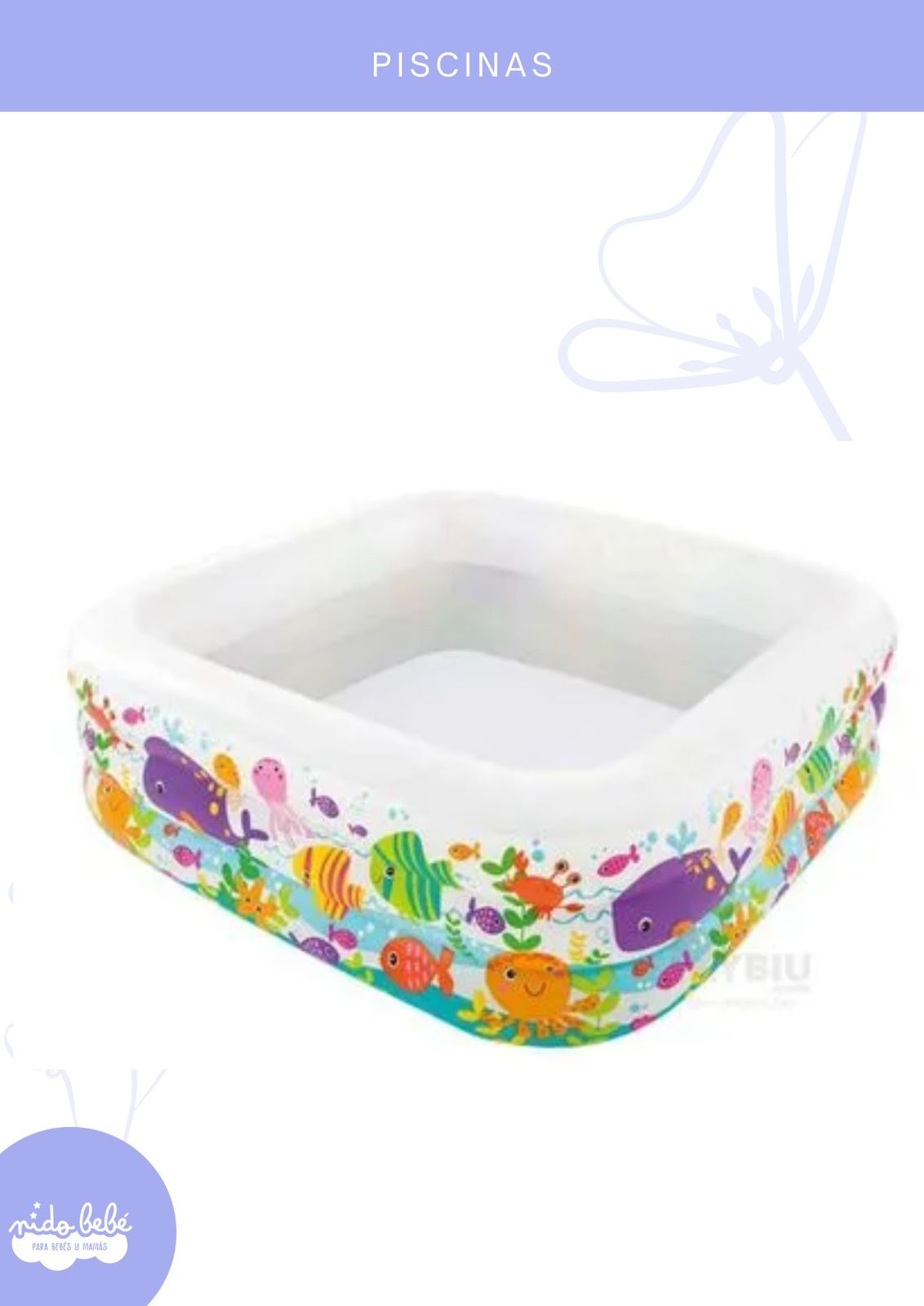pisacuariorectangular Piscina para niños - Modelo "Acuario Rectangular" - INTEX - Imagen 1