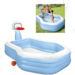 Piscina con Canasta de Baloncesto - INTEX